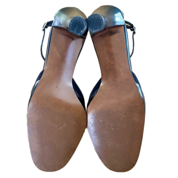 ANNE KLEIN Shoes Ankle Strap Black Patent Leather 3” Heel Womens Siz… - Picture 9 of 10